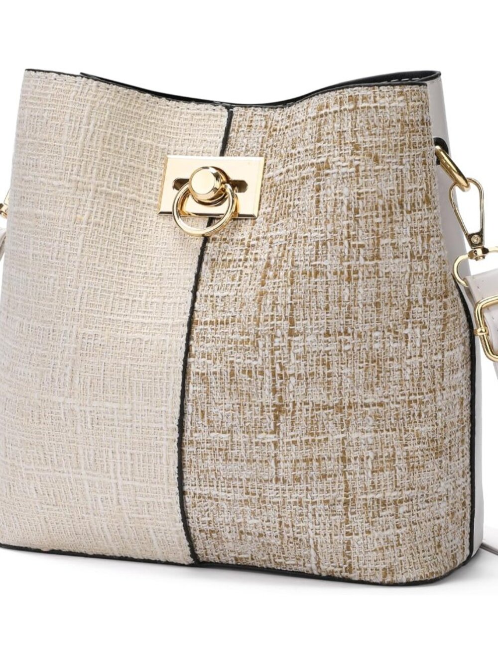 Crossbody Purses for Women Vegan Leather Bucket Bags Trendy Ladies Handbag Shoul